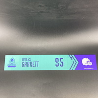 NFL - Browns Myles Garrett Special Edition 2022 Pro Bowl Nameplate 3 of 3
