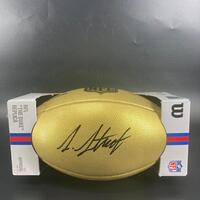 NFL - Bengals Shemar Stewart Signed Gold Composite Football