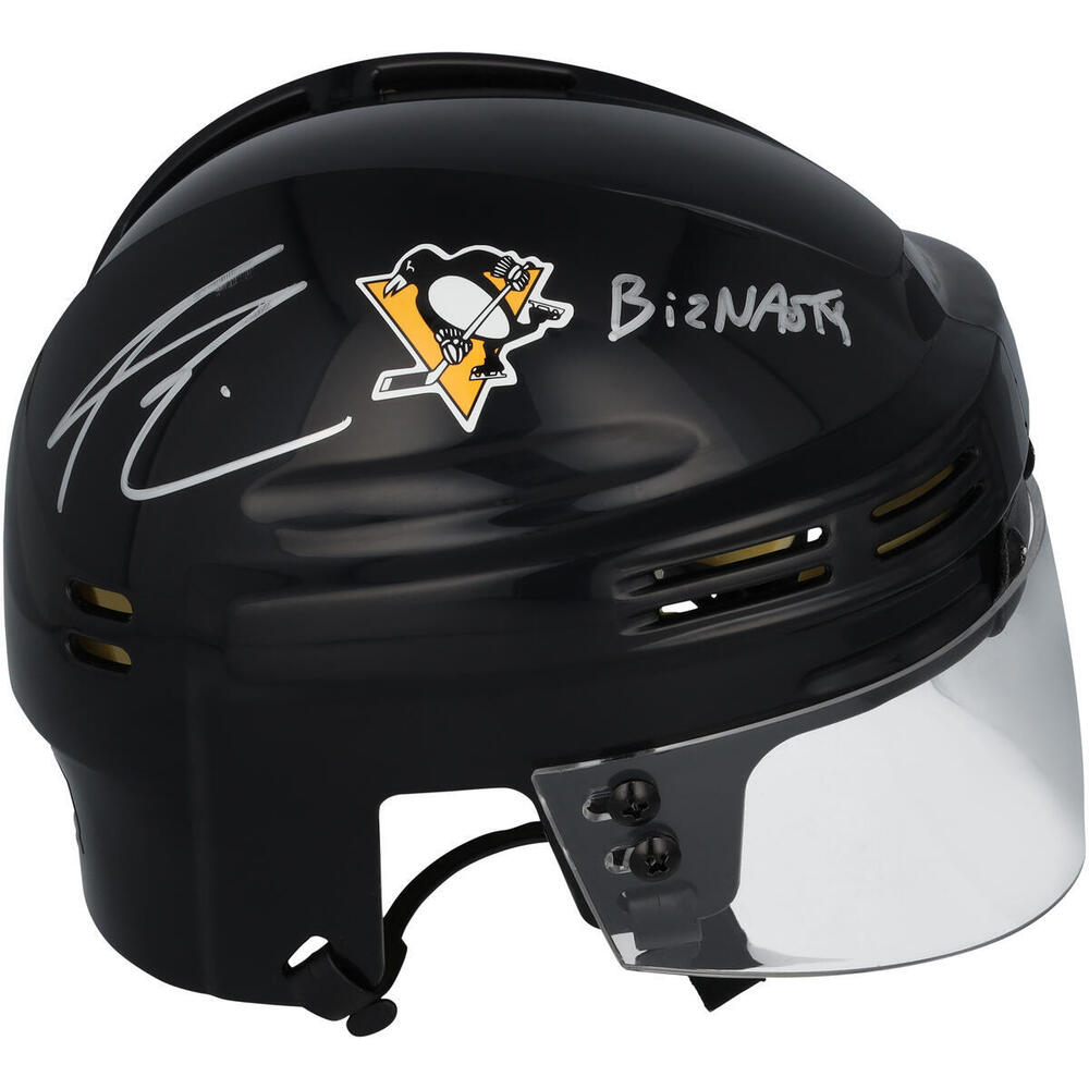 Paul Bissonnette Pittsburgh Penguins Autographed Black Mini Helmet with 