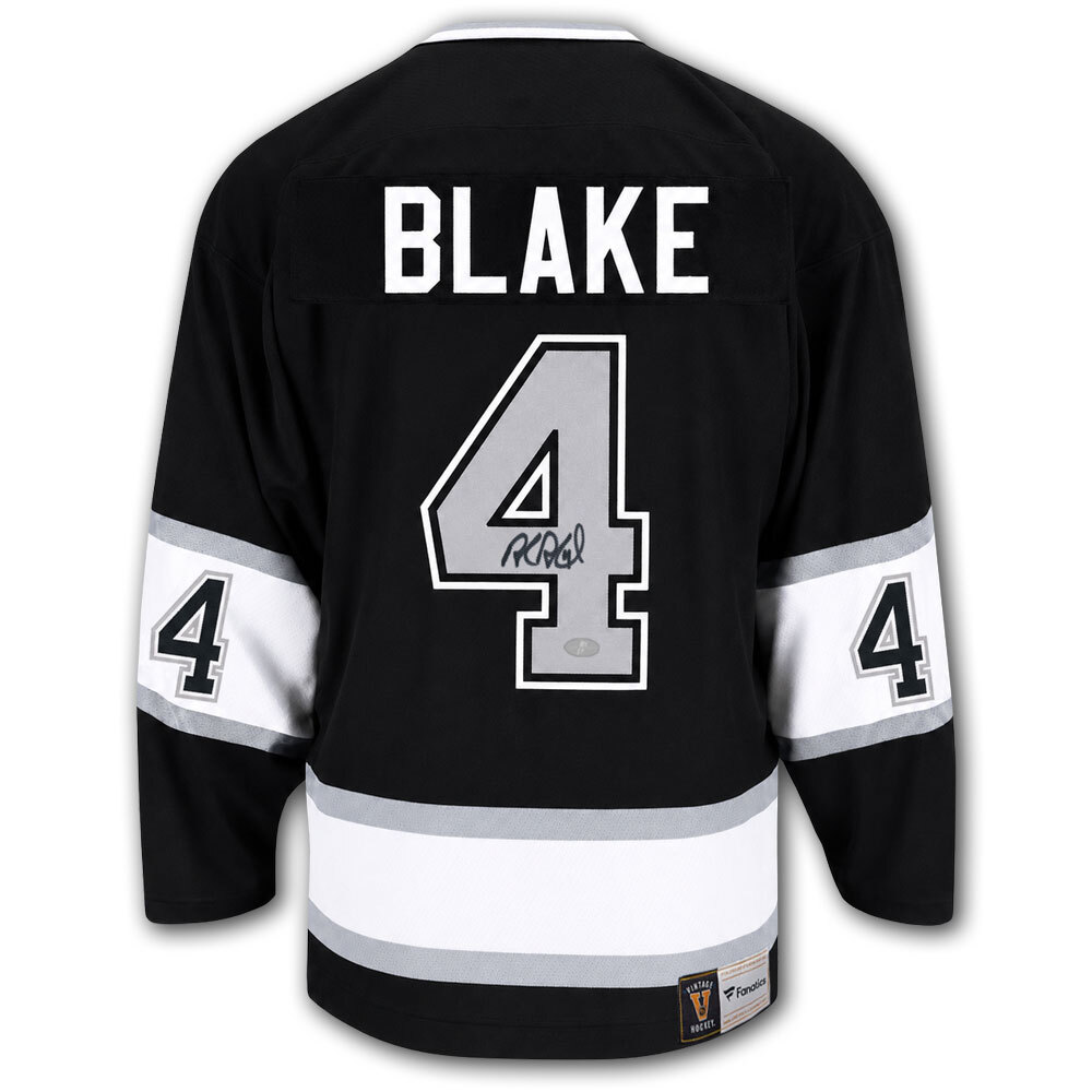 Rob Blake Autographed Los Angeles Kings Fanatics Vintage Hockey Jersey