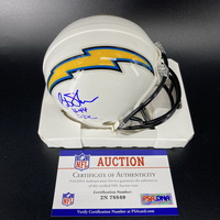 NFL - Chargers Pete Shaw Signed Mini Helmet