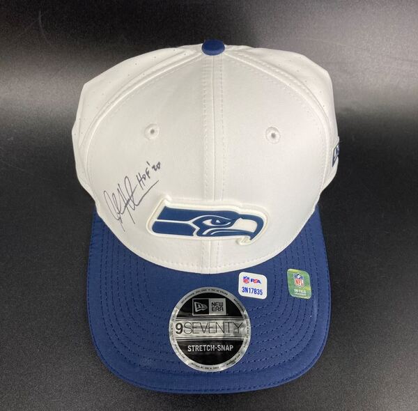 HOF - Seahawks Steve Hutchinson Signed 2025 Training Cap Hat