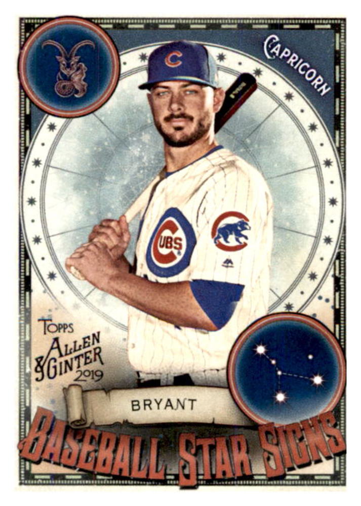 2019 Topps Allen and Ginter Baseball Star Signs #BSS29 Kris Bryant