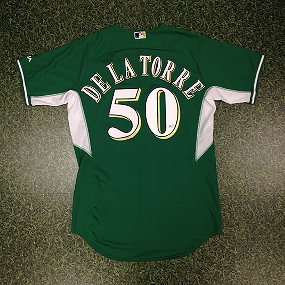 Brewers Charity Auction Jose De La Torre St. Patrick's Day Jersey