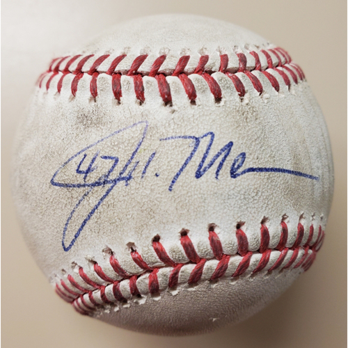 John Means - Autographed Game Ready Baseball From No-Hitter