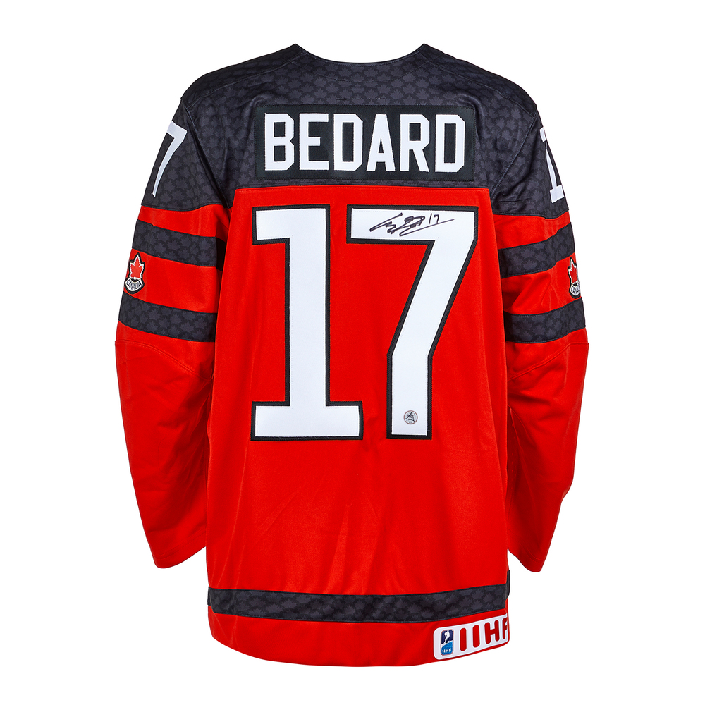 Connor Bedard Signed Team Canada U18 Gold Medal Nike Jersey NHL Auctions