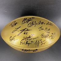 Legends - Multi Sign Gold Honors Football Signed By 2023 WPMOY Winner Ca...
