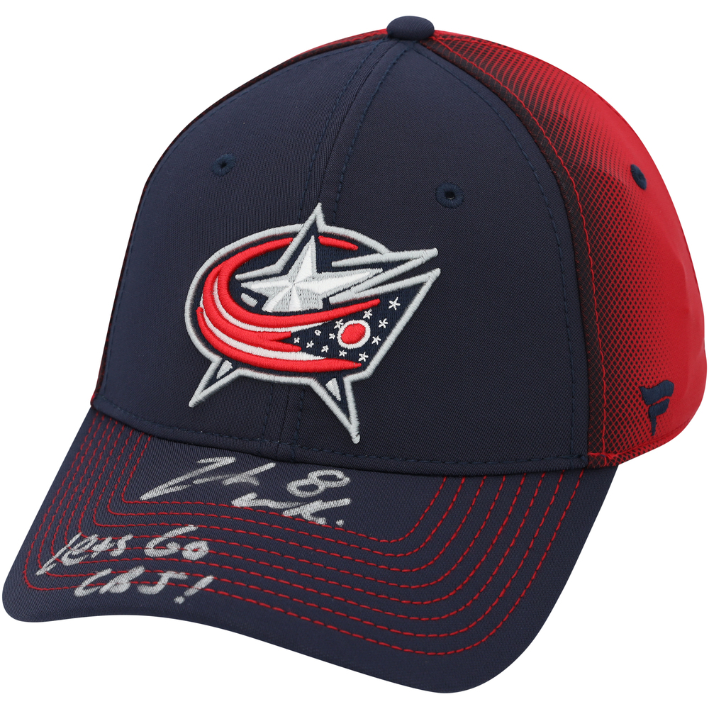 Zach Werenski Columbus Blue Jackets Autographed Navy Vaper Cap with 