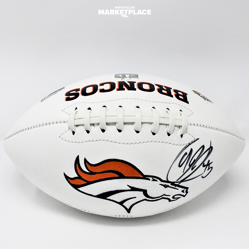 Alexander Johnson Autographed White Panel Football