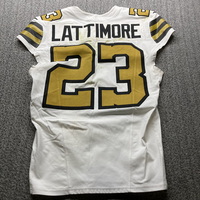 Crucial Catch - Saints Marshon Lattimore Game Used Jersey (10/7/24) Size 40