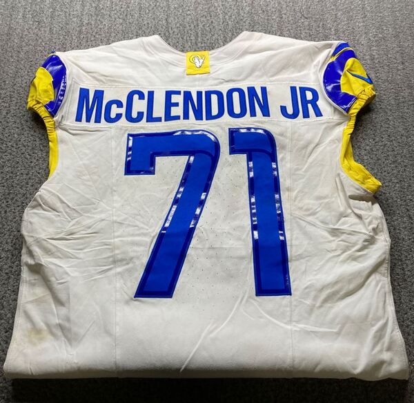 London Games - Rams Warren McClendon Jr. Game Worn Jersey (10/19/2025) S...