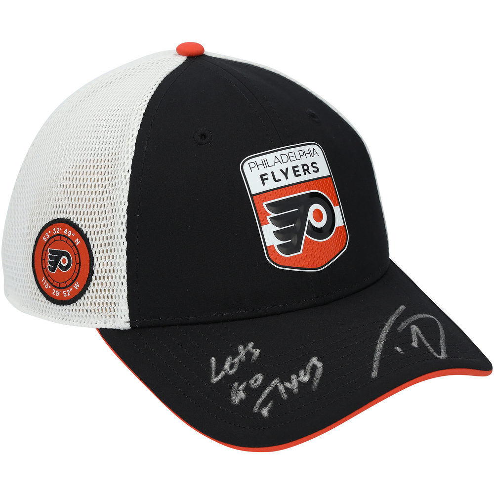 Trevor Zegras Philadelphia Flyers Autographed Draft Fanatics Cap with 