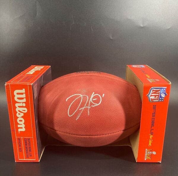 NFL - Eagles Jalen Hurts Signed Authentic Football With Super Bowl LIX Logo