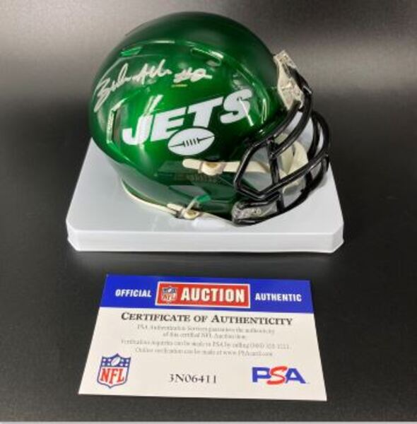 NFL - Jets Braelon Allen Signed Mini Helmet