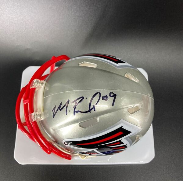 NFL - Falcons Michael Penix Jr. Signed Flash Mini Helmet