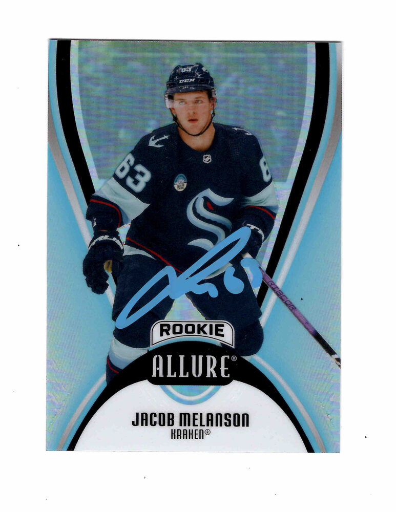 Jacob Melanson Autographed Seattle Kraken Allure #127 Hockey Card