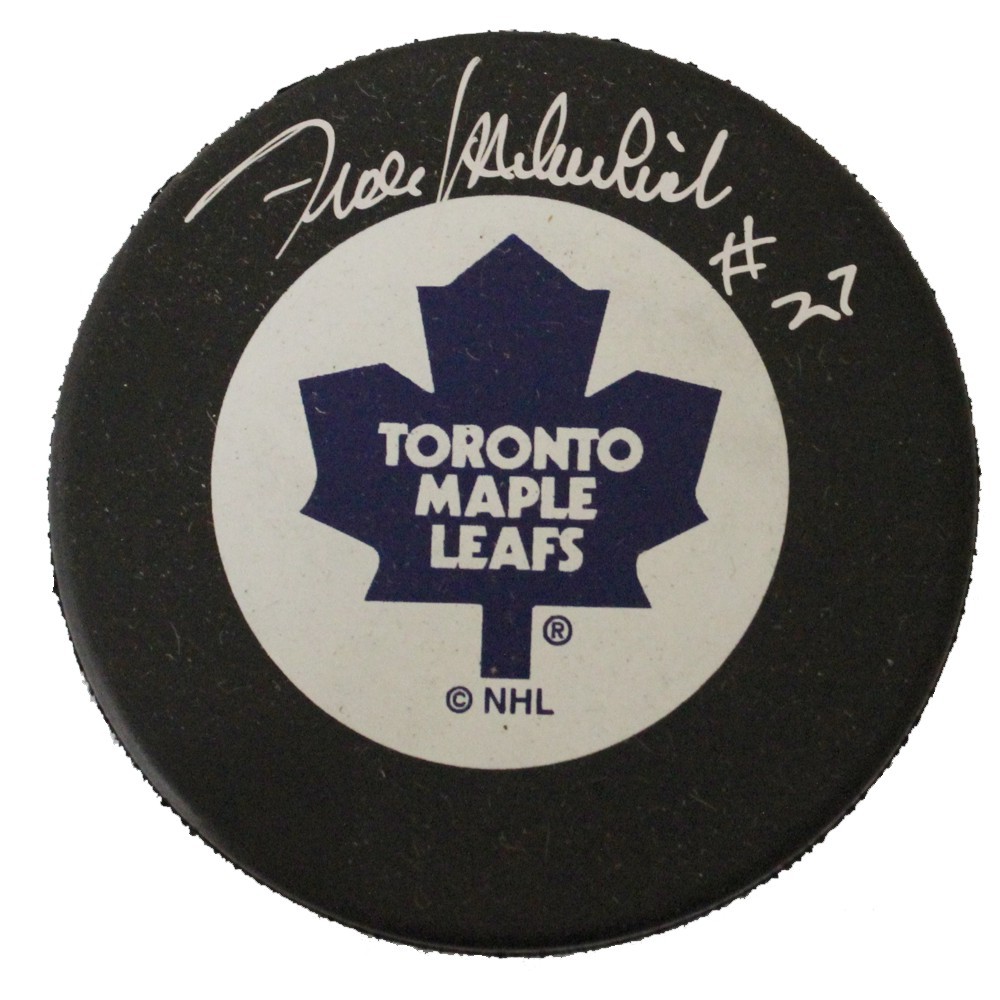 Frank Mahovlich Autographed Toronto Maple Leafs Puck