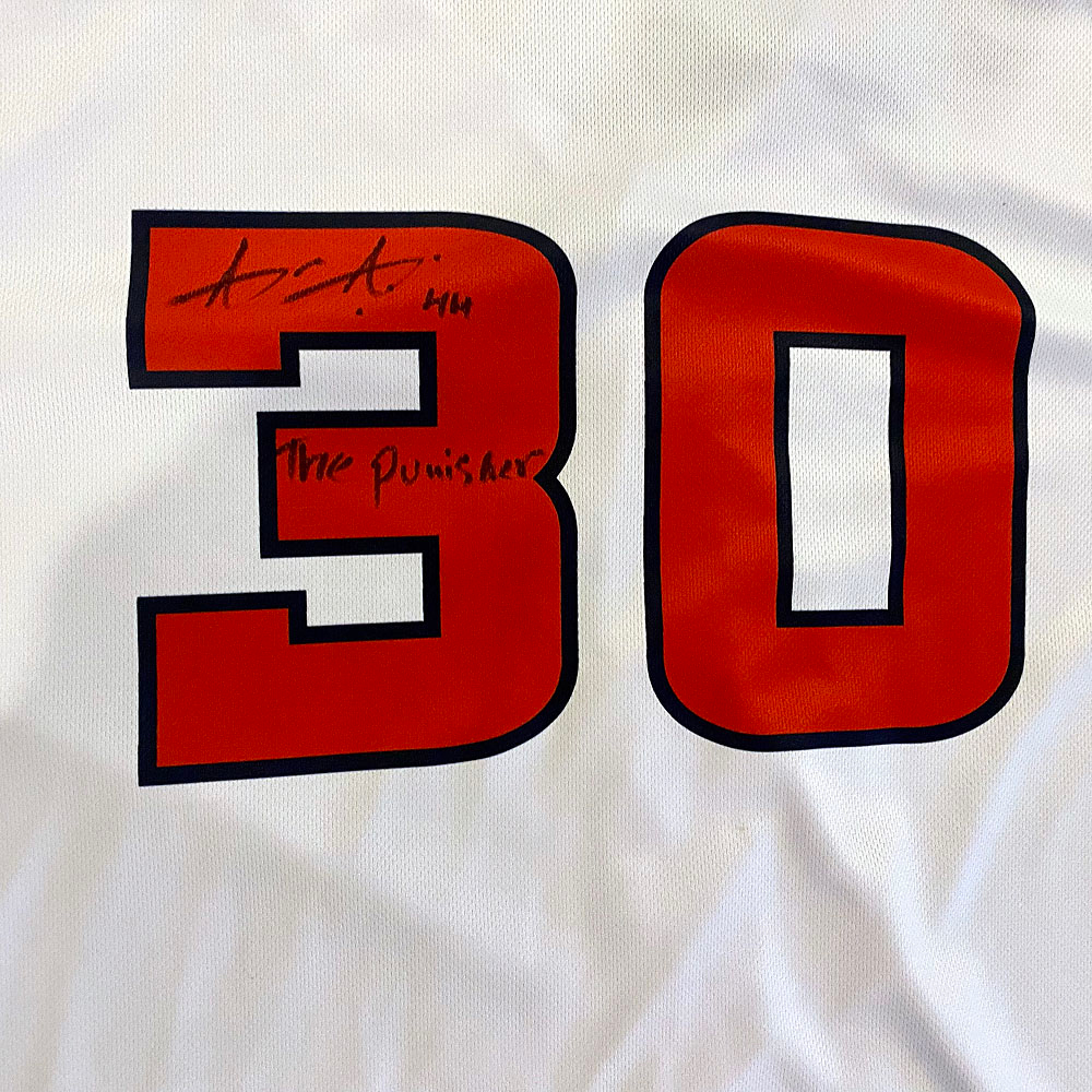 UMPS CARE AUCTION Aristides Aquino Signed Louisville Bats Jersey Size