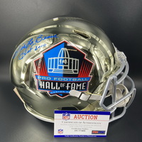 HOF - Steelers Dick Lebeau Signed Authentic Chrome HOF Speed Helmet with...