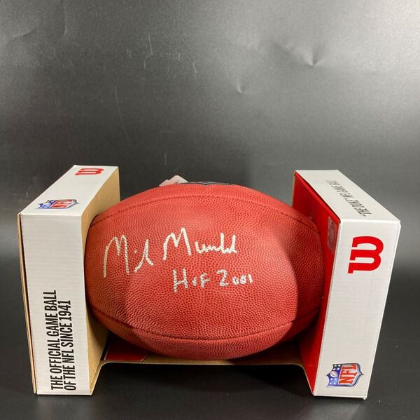 HOF - Oilers Mike Munchak Signed Authentic Football