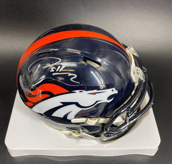 NFL - Broncos Pat Surtain Signed Mini Helmet