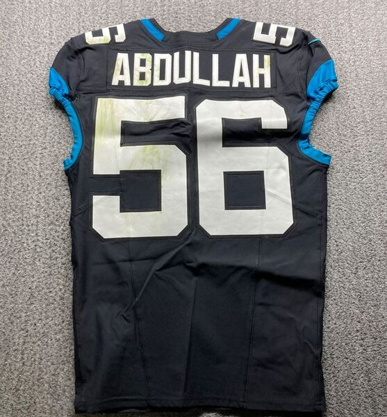 London Games - Jaguars Yasir Abdullah Game Worn Jersey (10/01/23) Size 42