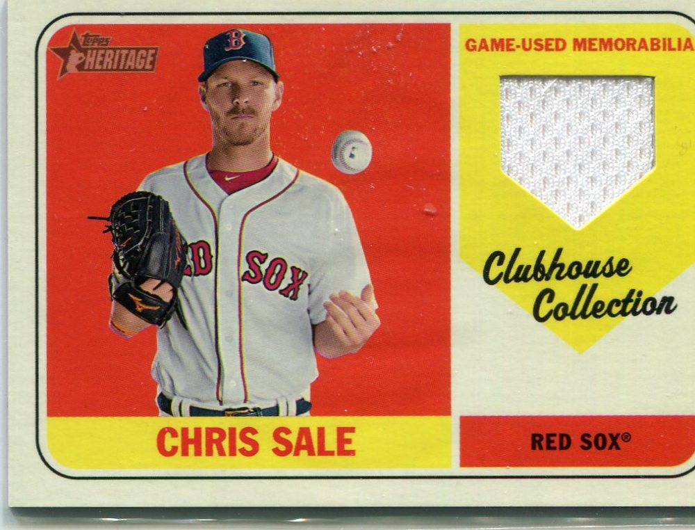 2018 Topps Heritage Clubhouse Collection Relics #CCRCS Chris Sale