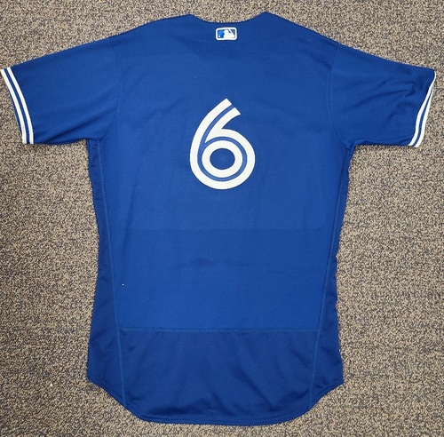 Photo of Authenticated Team Issued 2020 Spring Training Jersey: #6 Travis Shaw. Size 46