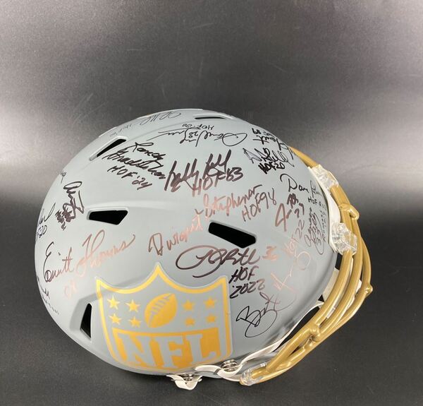 HOF - Multi Sign NFL Shield Slate Replica Helmet Signed By Over 15 Hall ...