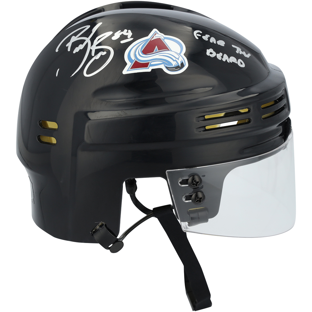 Brent Burns Colorado Avalanche Autographed Black Mini Helmet with 