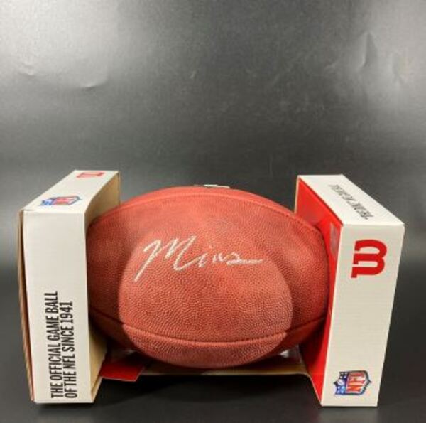 NFL - Broncos Marvin Mims Signed Authentic Football