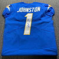 NFL - Chargers Quentin Johnston Signed Authentic Jersey Size 44