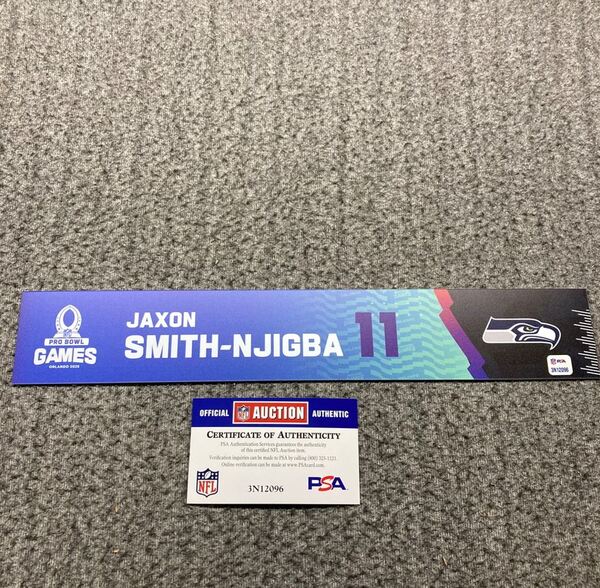 NFL - Seahawks Jaxon Smith-Njigba 2025 Pro Bowl Games Nameplate 1 of 1