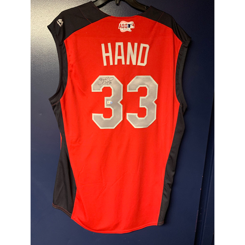 Brad Hand 2019 Major League Baseball Workout Day Autographed Jersey