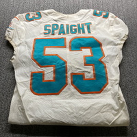 NFL - Dolphins Martrell Spaigt Game Used Jersey 2018 Season Size 42