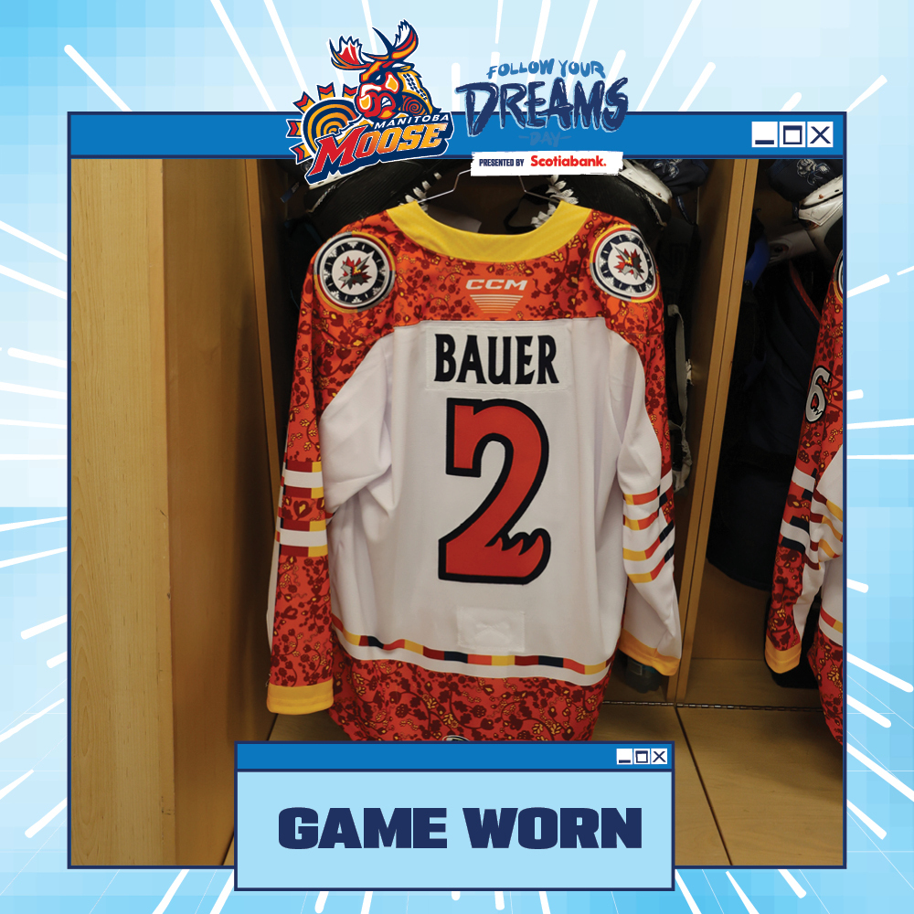 TYREL BAUER Game Worn Follow Your Dreams Jersey 