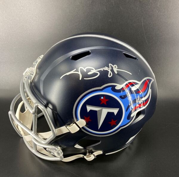 Titans - Jarvis Brownlee Signed Replica Helmet - Unauthenticated