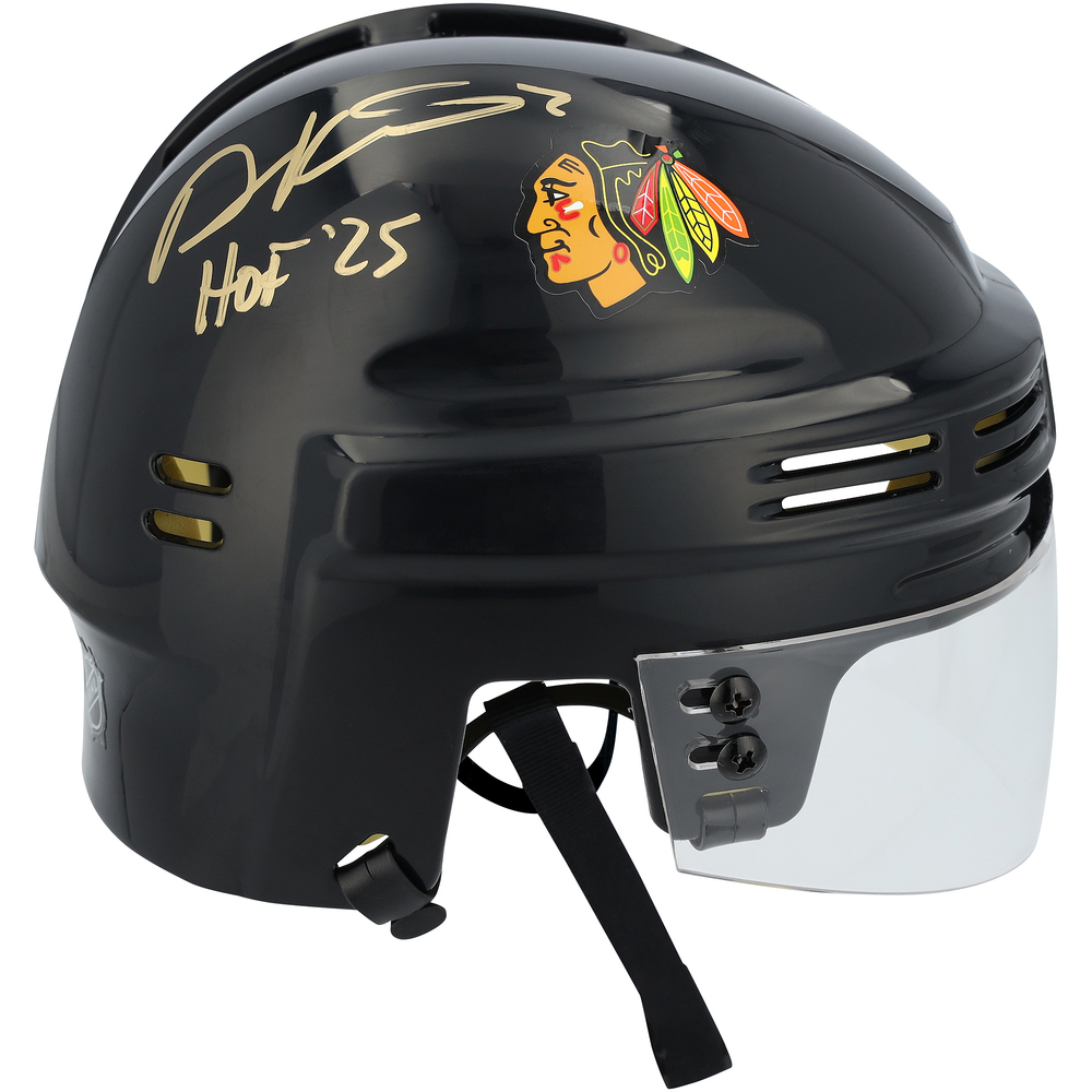 Duncan Keith Chicago Blackhawks Autographed Black Mini Helmet with 