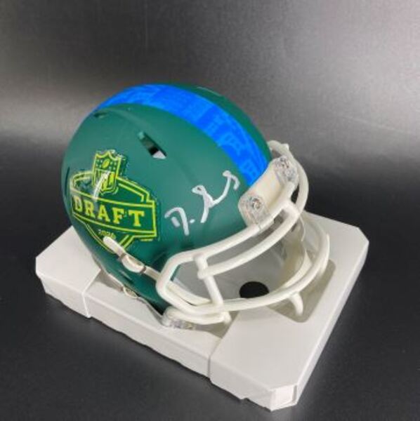 NFL - 49ers De'Zhaun Stribling Signed '26 Draft Speed Mini Helmet