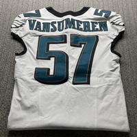 Sao Paulo Game - Eagles Ben Van Sumeren Game Worn Jersey 9/6/2024 Size 4...