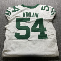 London Games - Jets Javon Kinlaw Game Used Jersey (10/06/24) Size 46 wit...