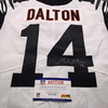 London Games - Bengals Andy Dalton Signed Game Issued Jersey 42 w/ Captains Patch