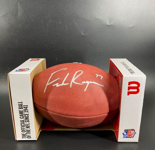 NFL - Lions Frank Ragnow Signed Authentic Football