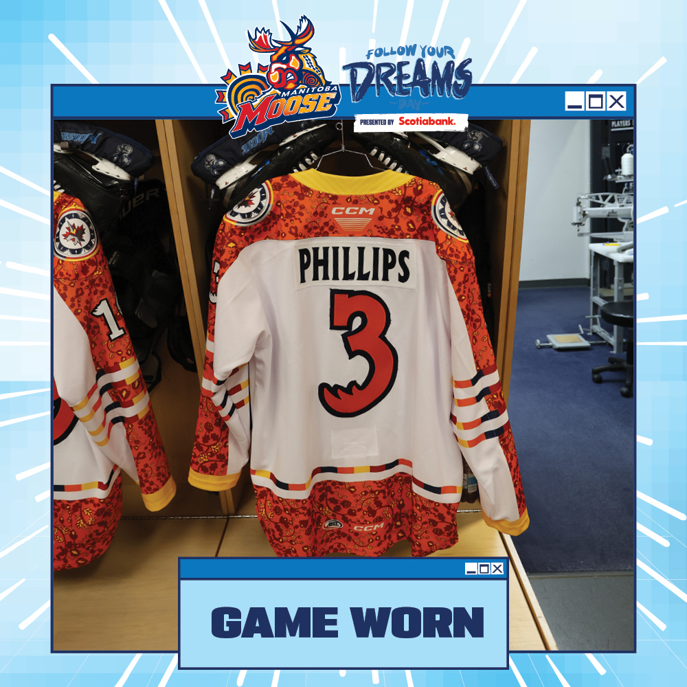 ISAAK PHILLIPS Game Worn Follow Your Dreams Jersey