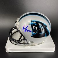 Panthers - Russell Shepard Signed Mini Helmet