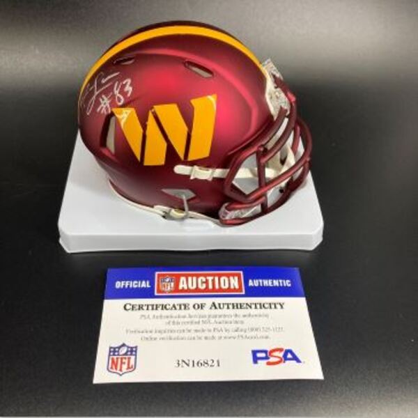NFL - Commanders Jaylin Lane Signed Mini Helmet
