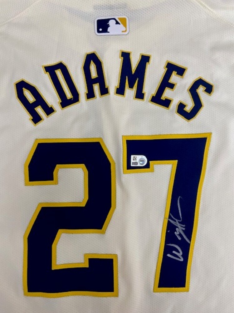 直筆サインユニ　Willy Adames ウィリー・アダメス Willy Adames Autographed Brewers Authentic Jersey | MLB Auctions