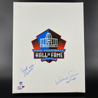 NFL - Multi Sign HOF Canvas 11x14 Signed By Dwight Stephenson And Willie...