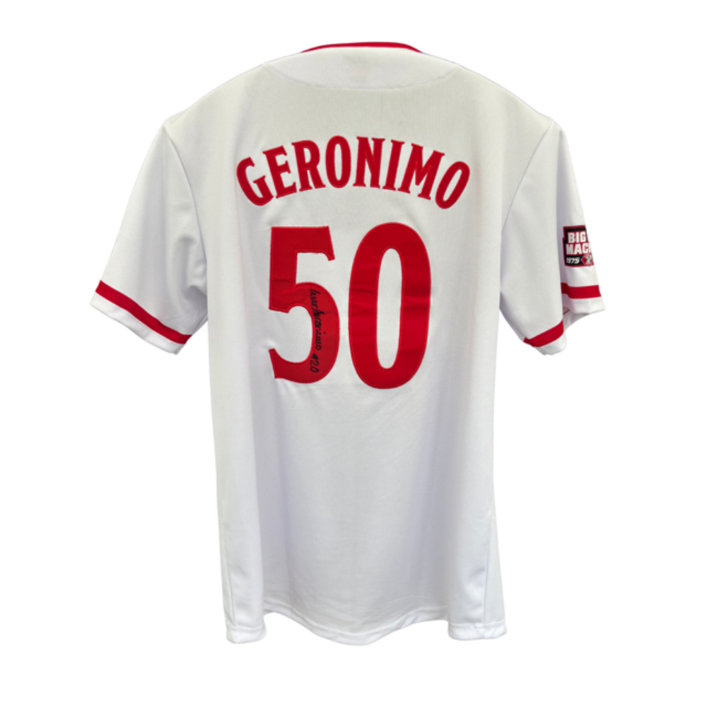 geronimo スカジャン Cesar Geronimo - Autographed Jersey - 50th Anniversary of