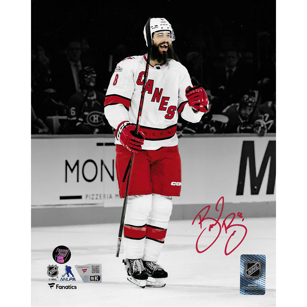 Brent Burns Autographed Carolina Hurricanes 8X10 Photo